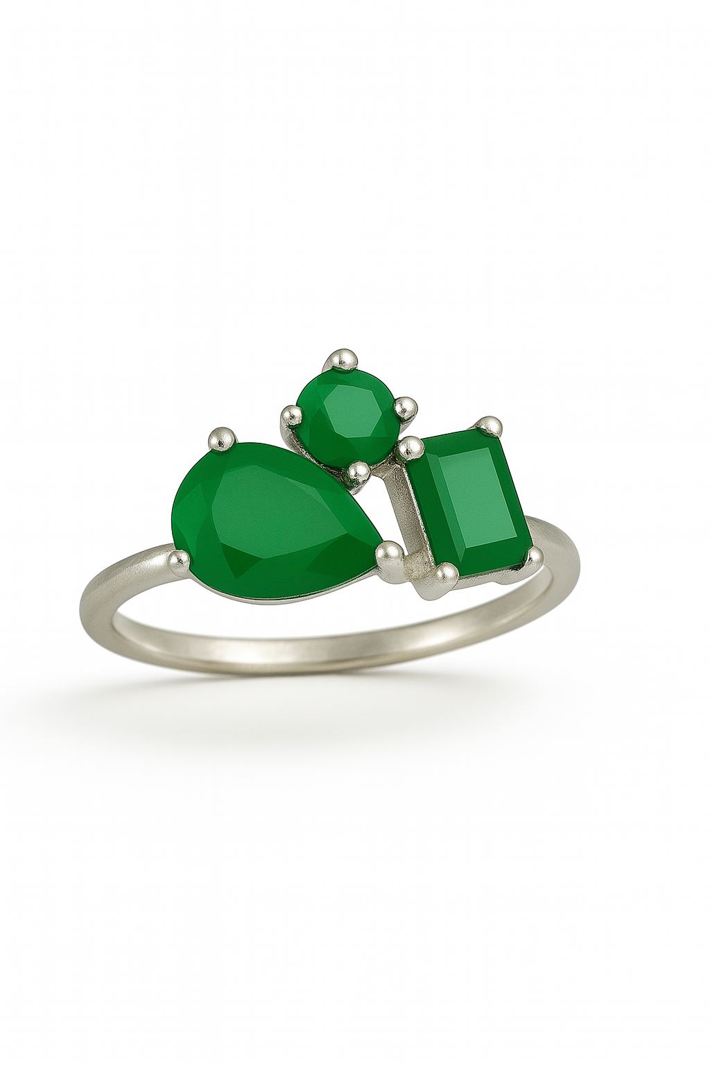 Sterling-Onyx Statement Ring