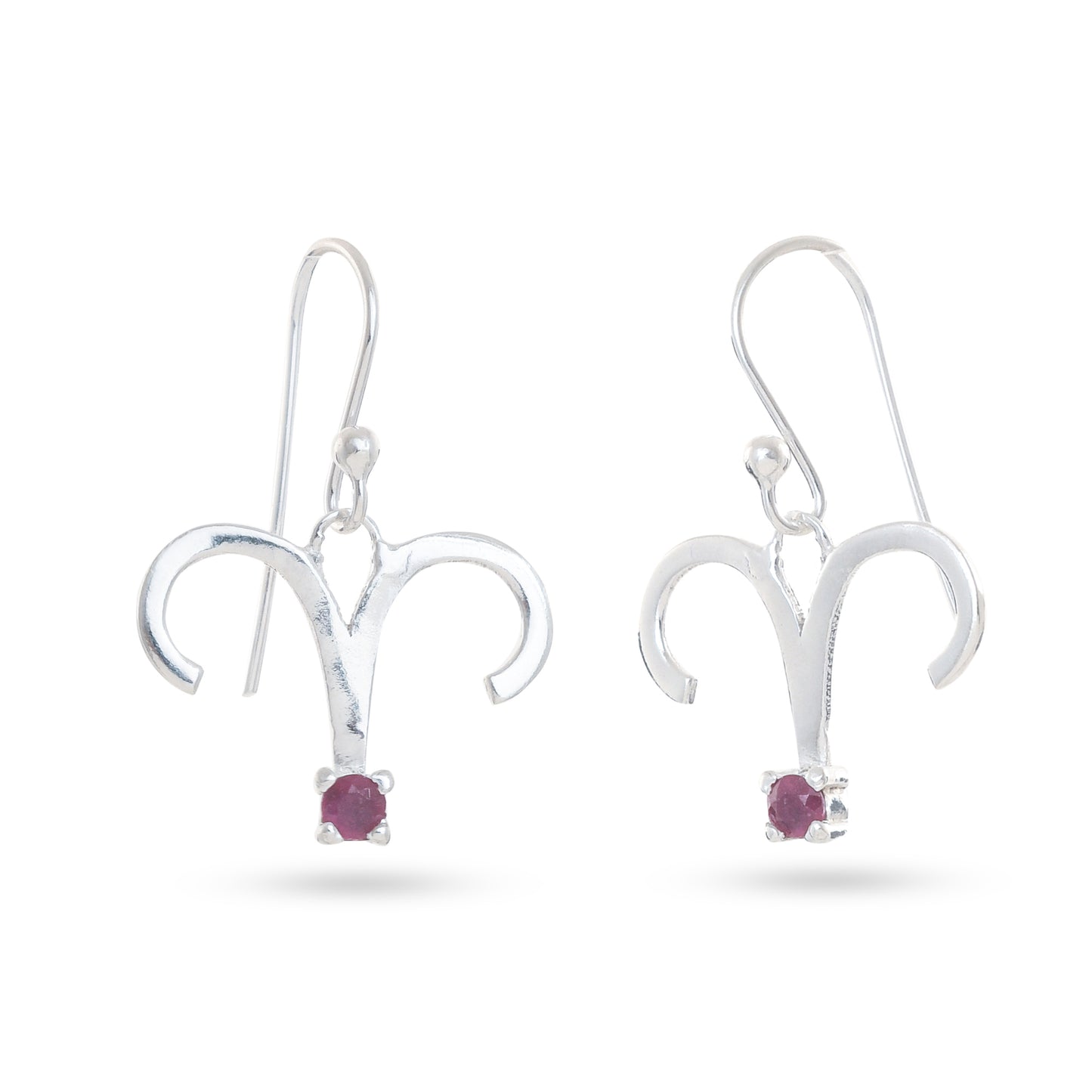 Zodiac Sign Earrings With Gemstones