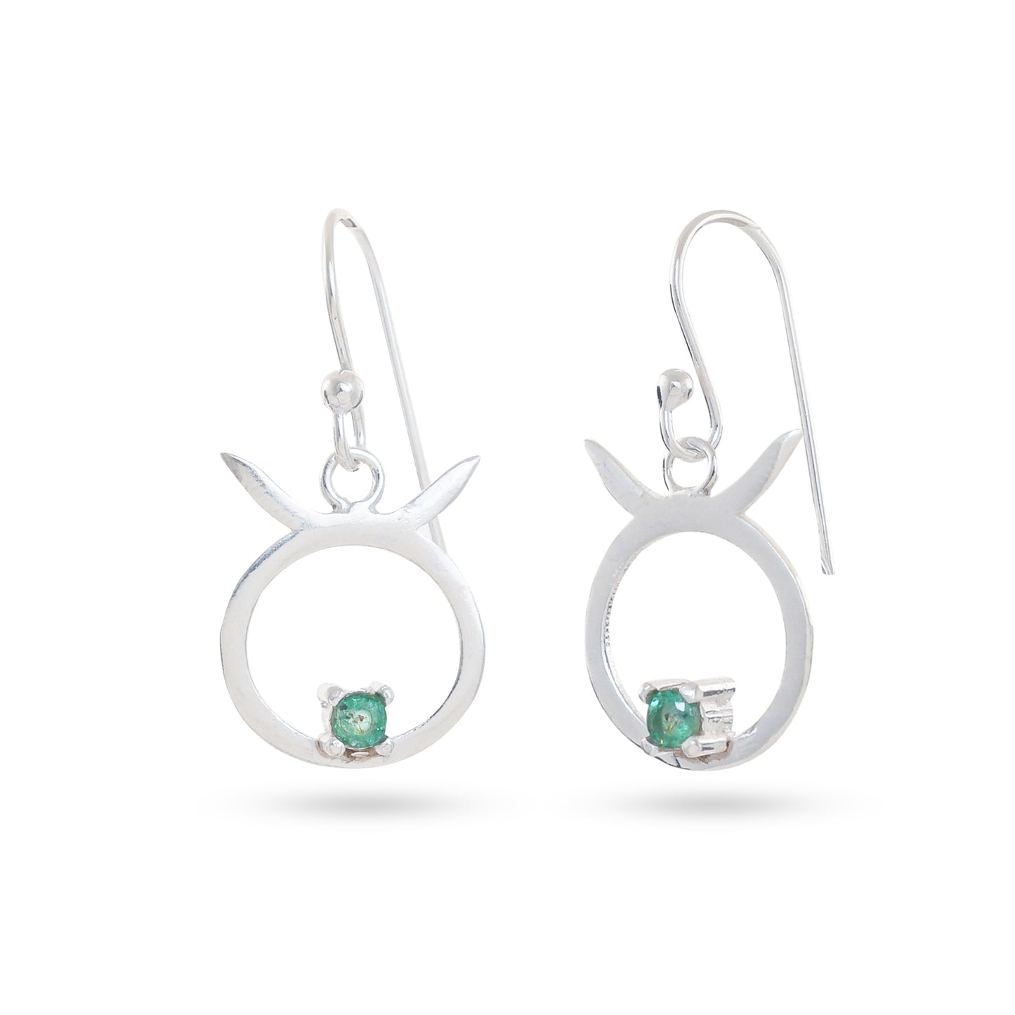 Zodiac Sign Earrings With Gemstones