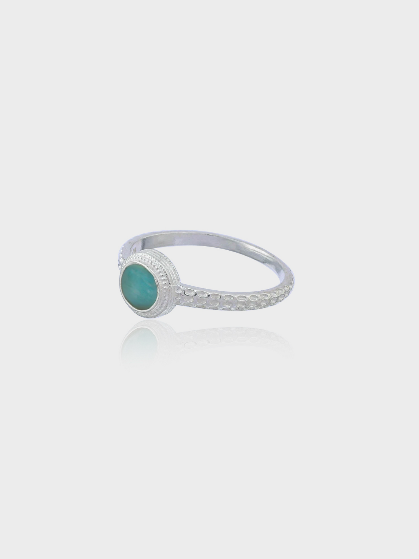 Dotted Halo Ring AMAZONITE