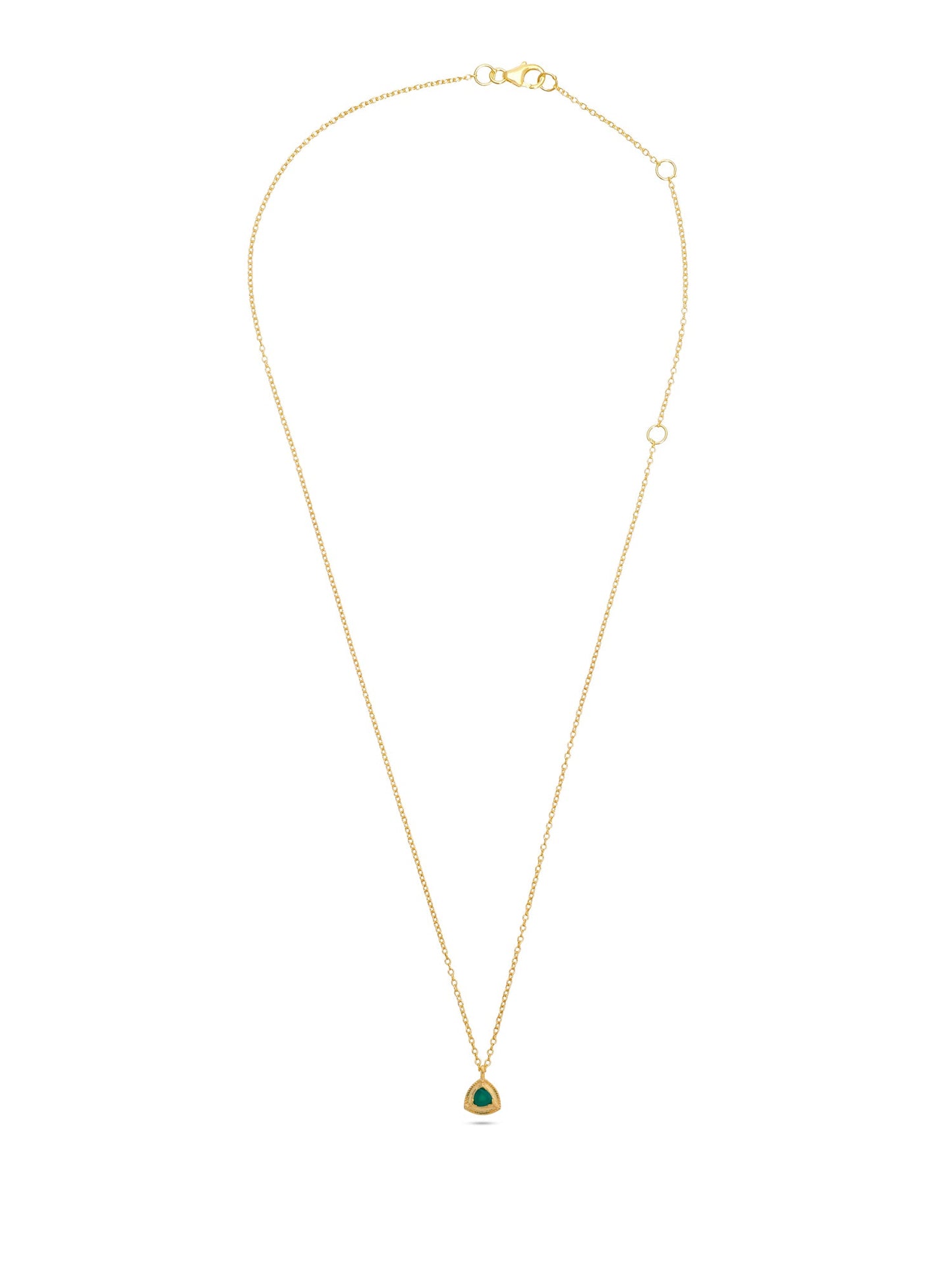 Pinnacle Charm GREEN ONYX