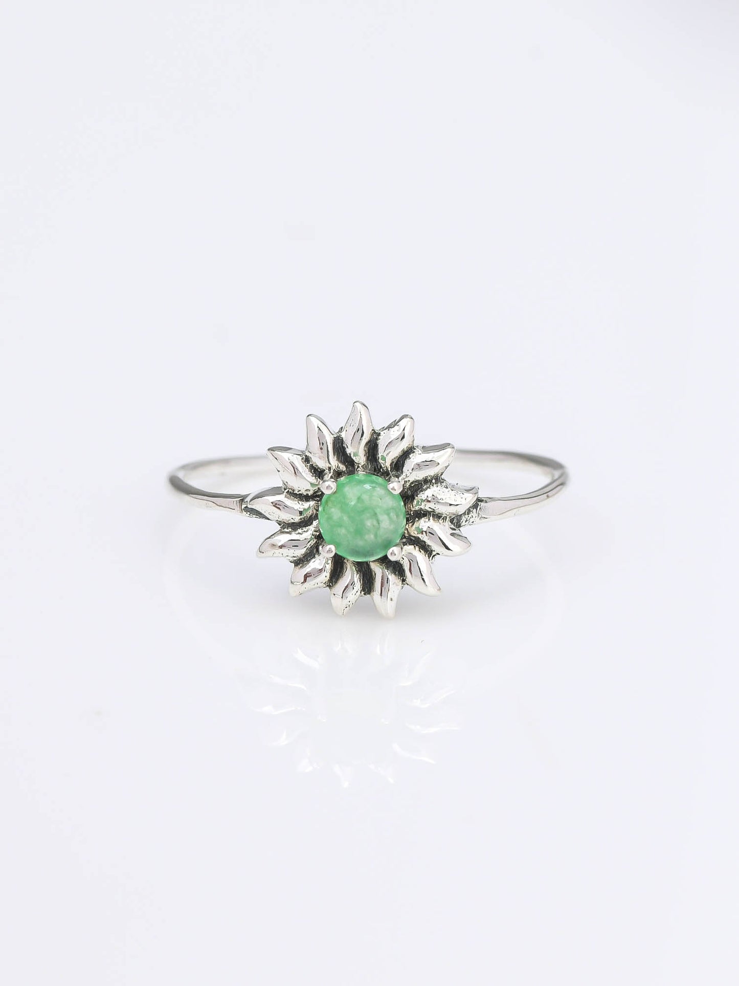 Aurora Flora Ring GREEN AVENTURINE