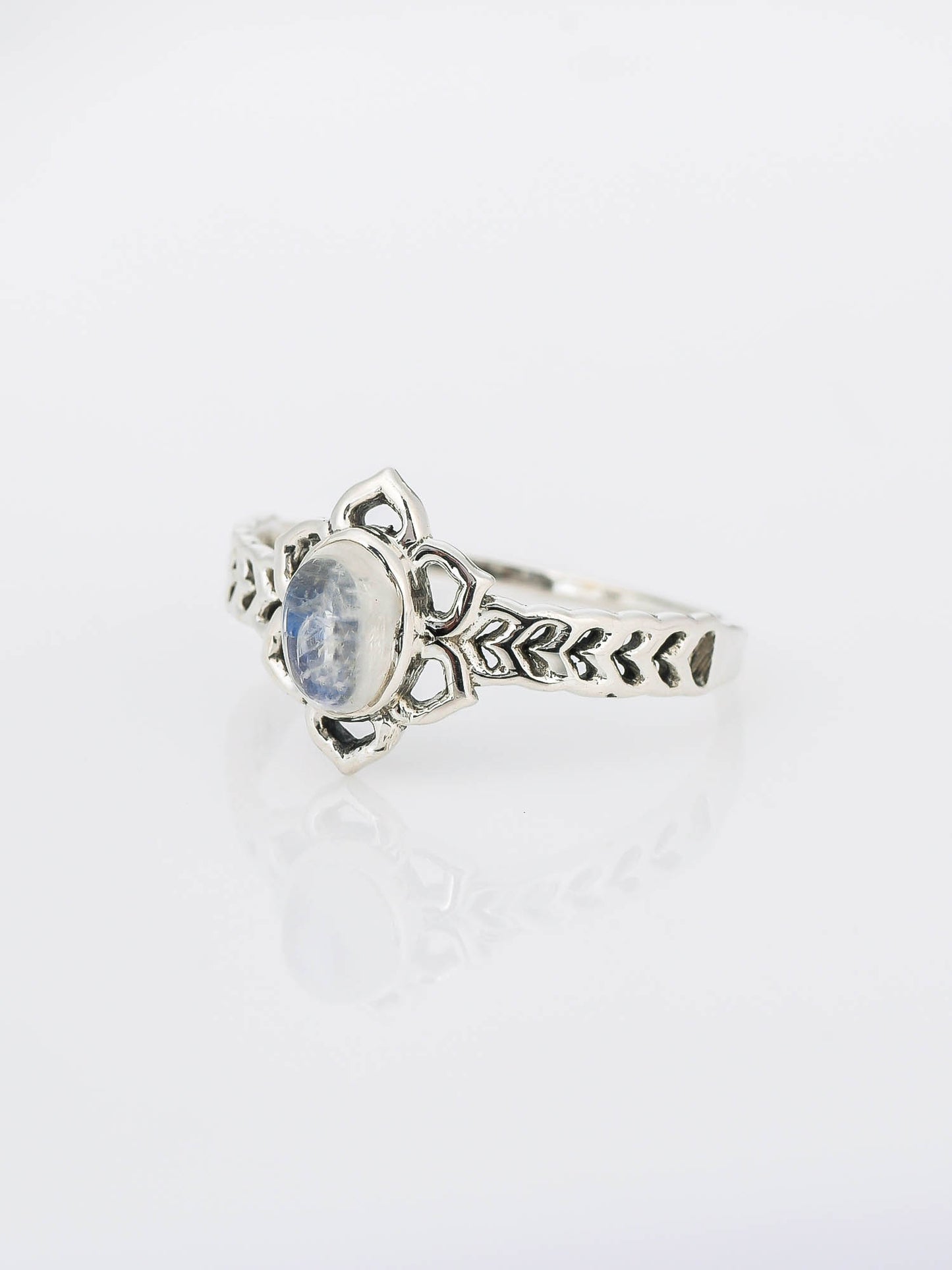 Floral Grace RAINBOW MOONSTONE