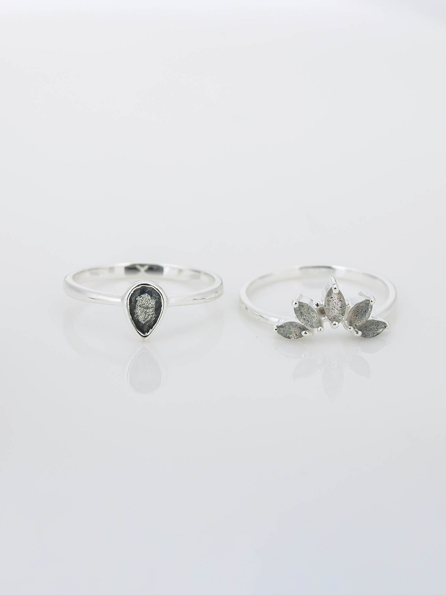 Floral Pair Labradorite