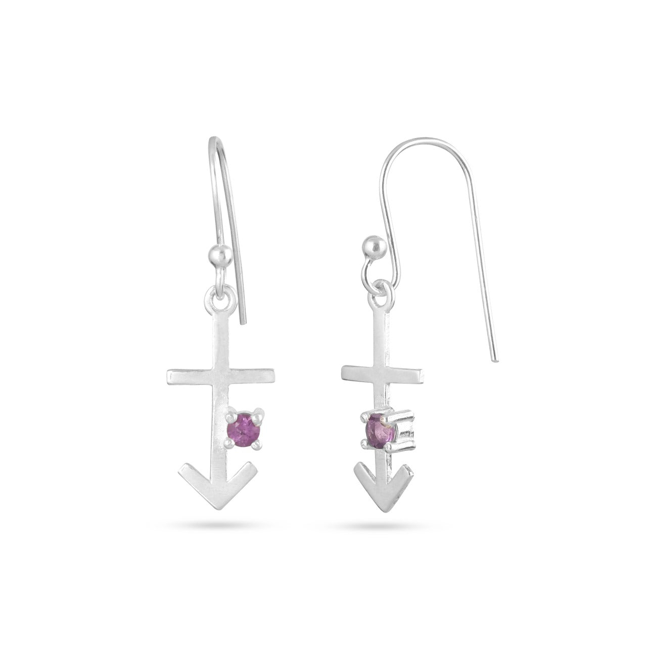 Zodiac Sign Earrings With Gemstones