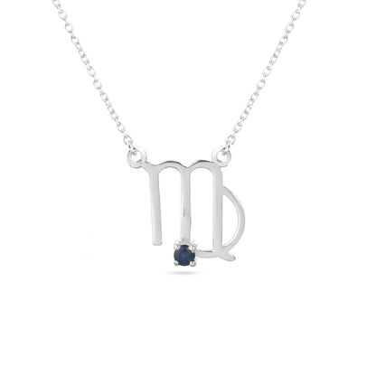Zodiac Sign Pendants With Gemstones
