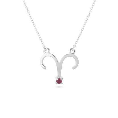 Zodiac Sign Pendants With Gemstones