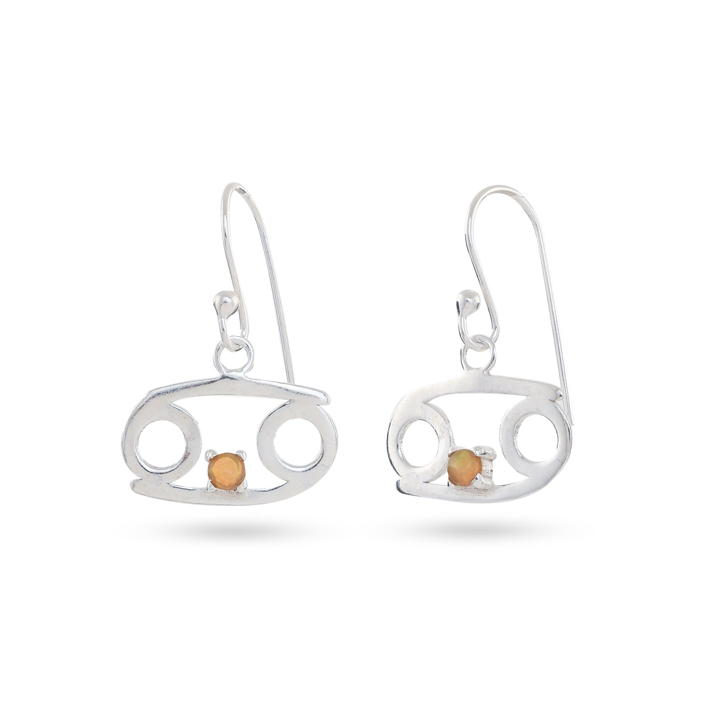 Zodiac Sign Earrings With Gemstones