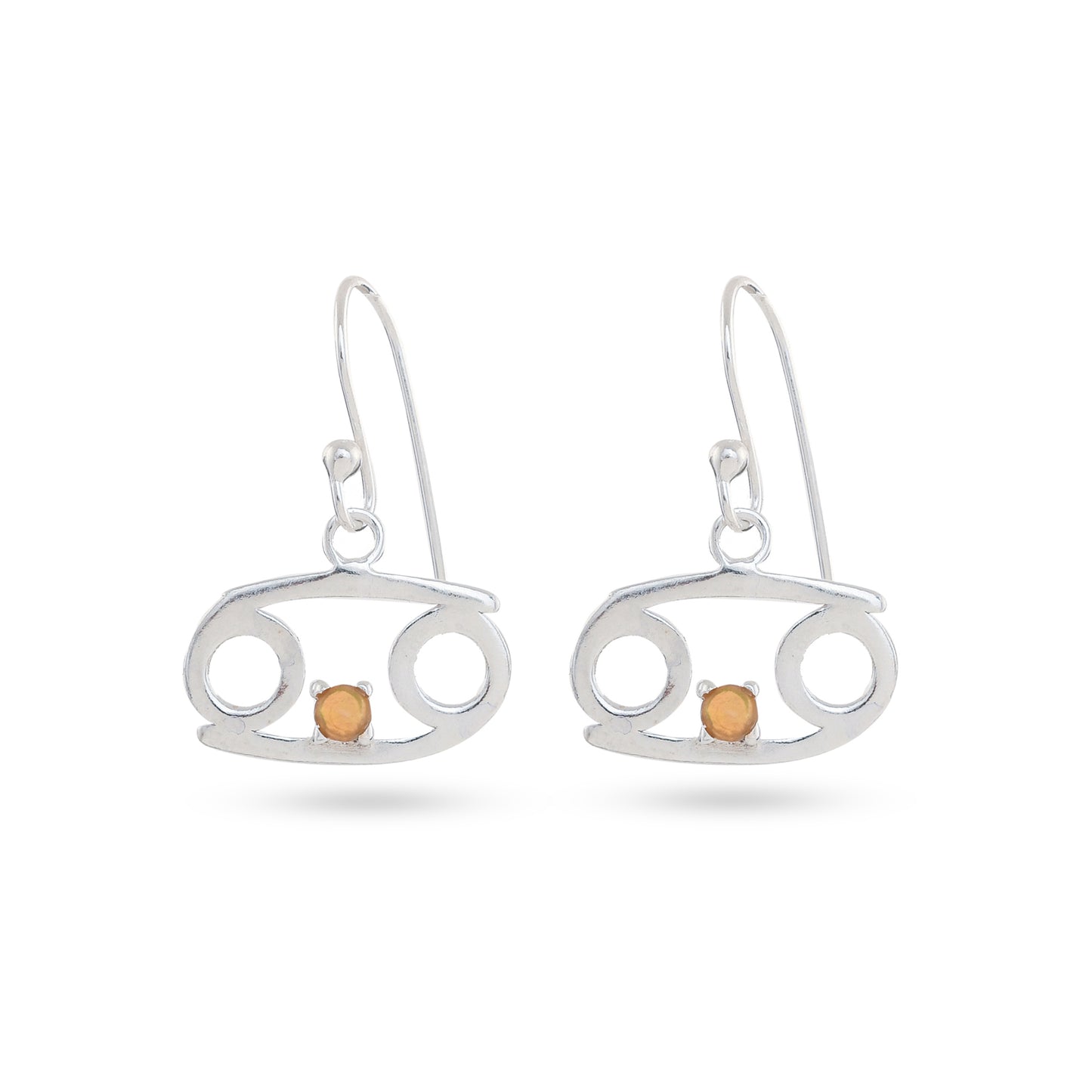 Zodiac Sign Earrings With Gemstones