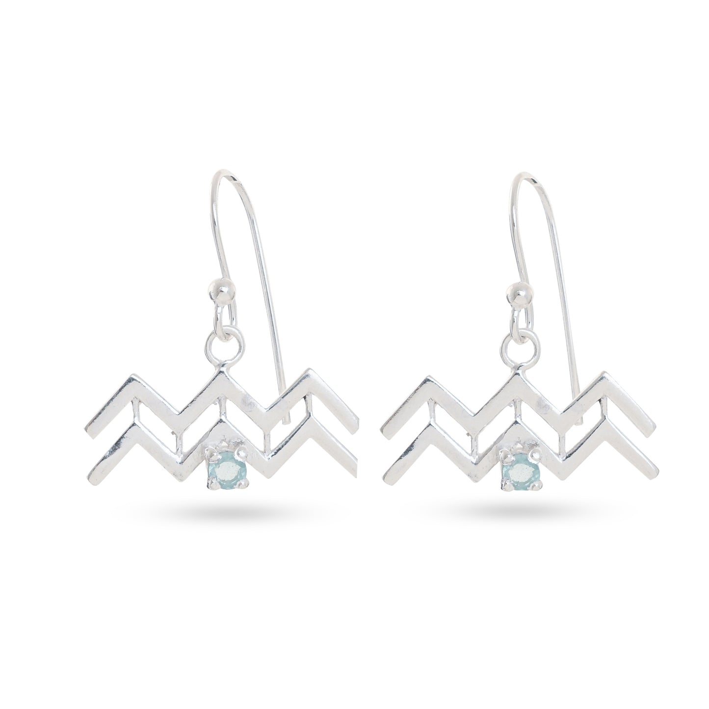 Zodiac Sign Earrings With Gemstones
