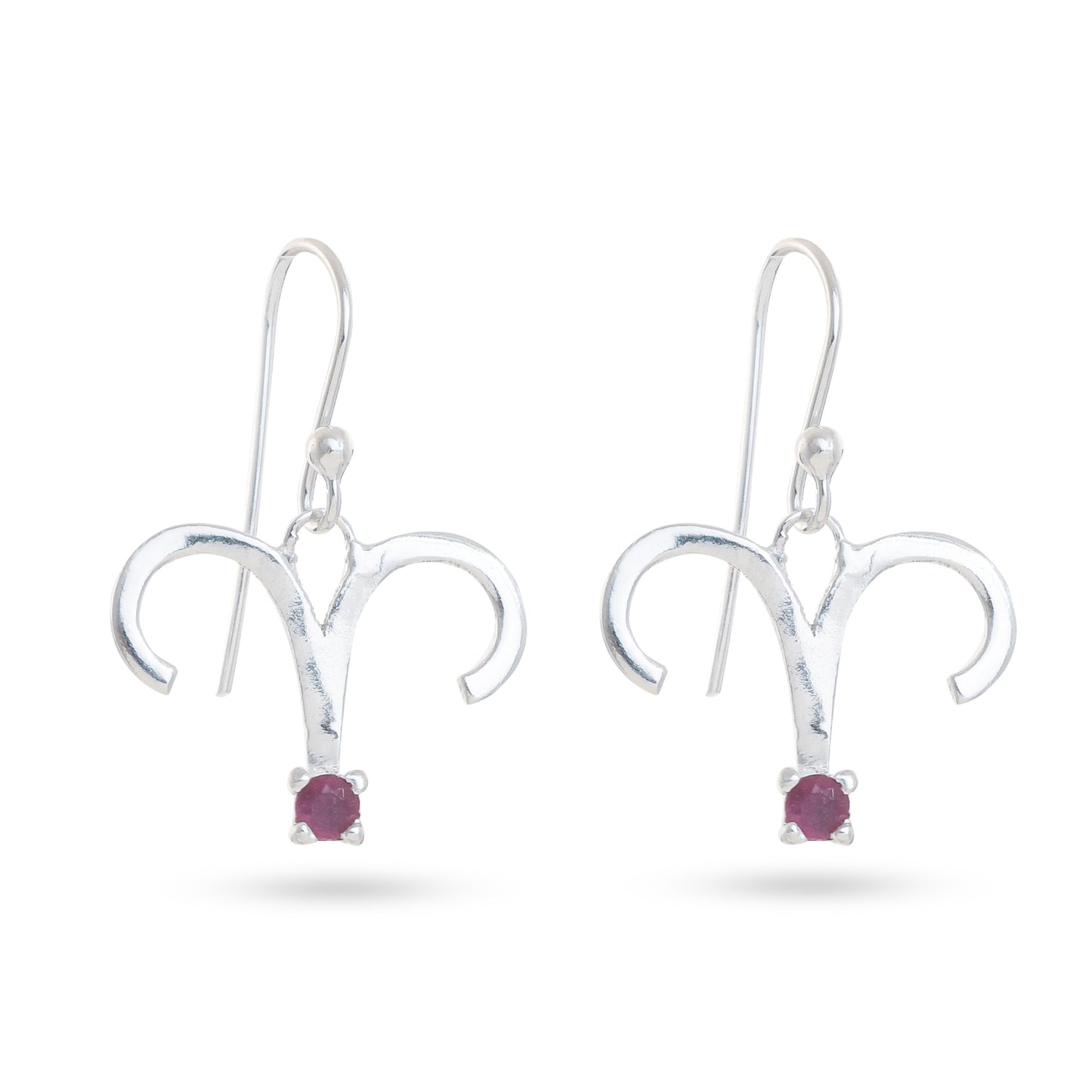 Zodiac Sign Earrings With Gemstones