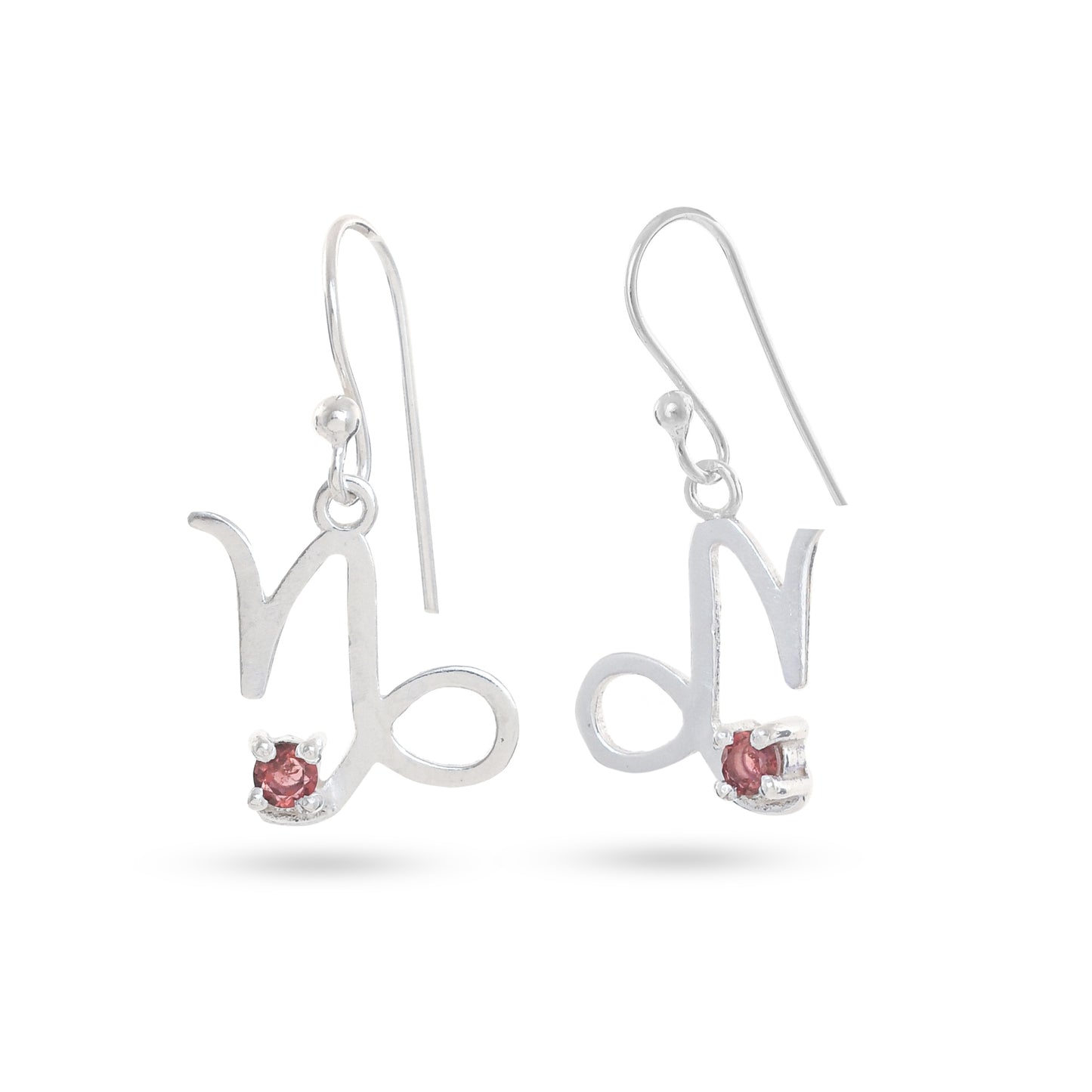 Zodiac Sign Earrings With Gemstones