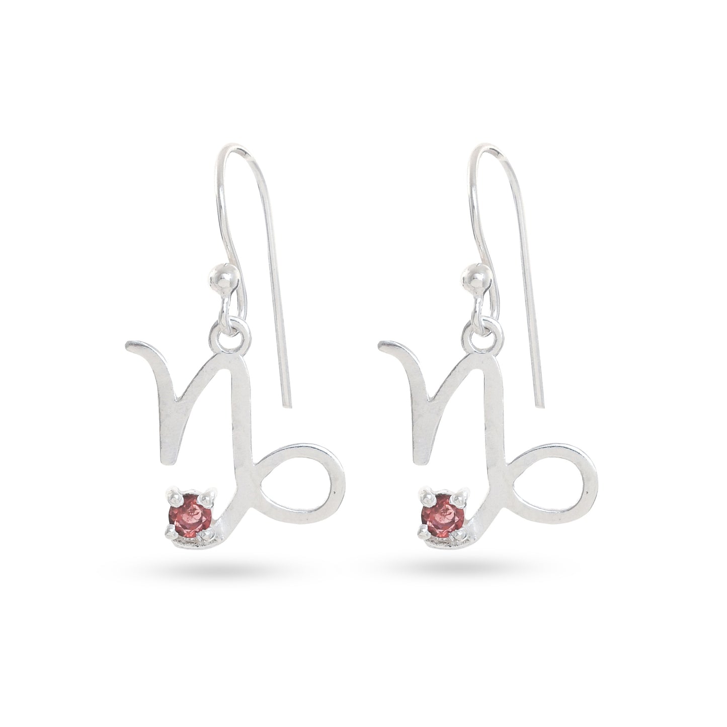 Zodiac Sign Earrings With Gemstones