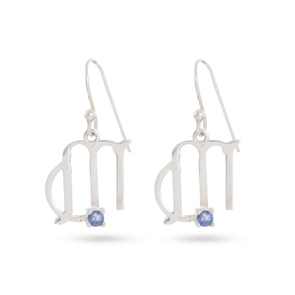 Zodiac Sign Earrings With Gemstones