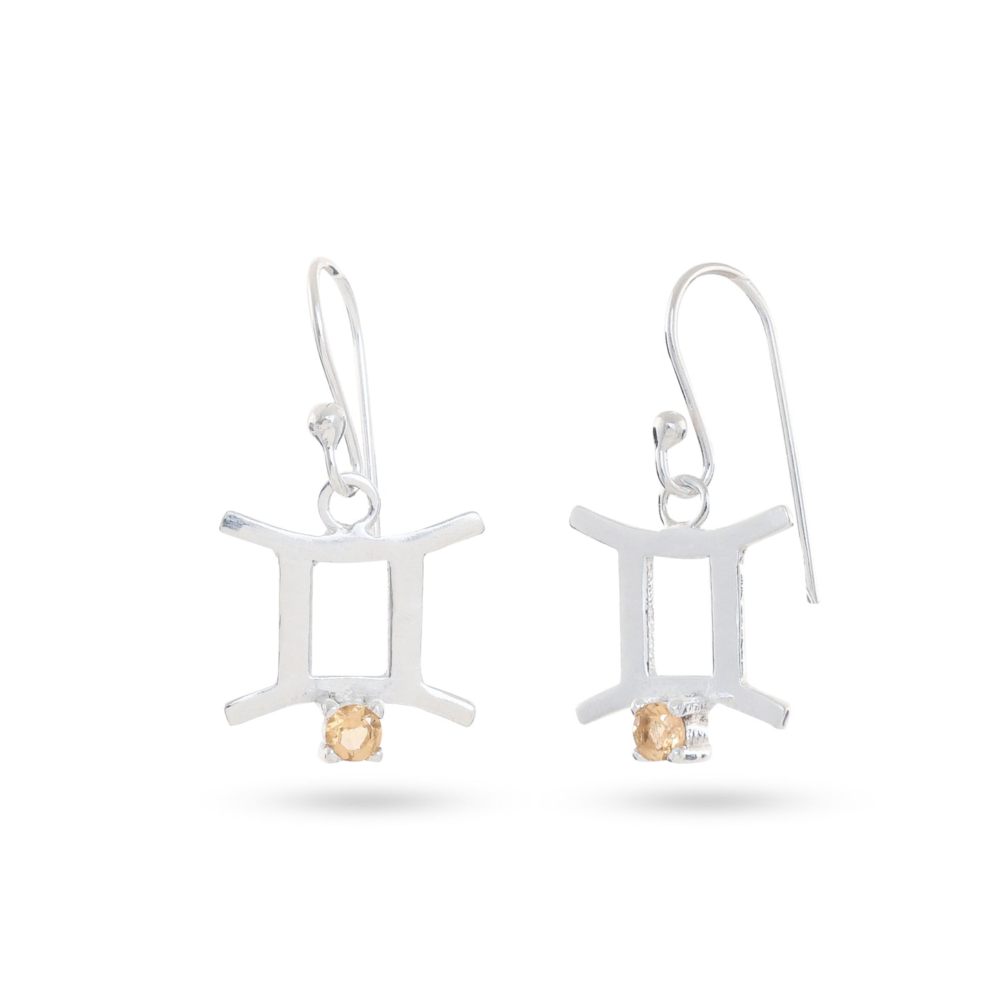 Zodiac Sign Earrings With Gemstones