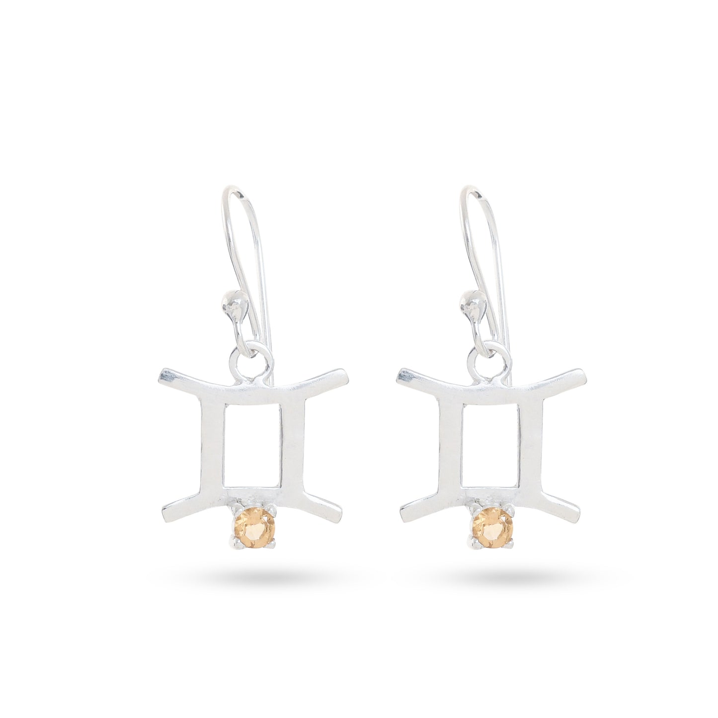 Zodiac Sign Earrings With Gemstones