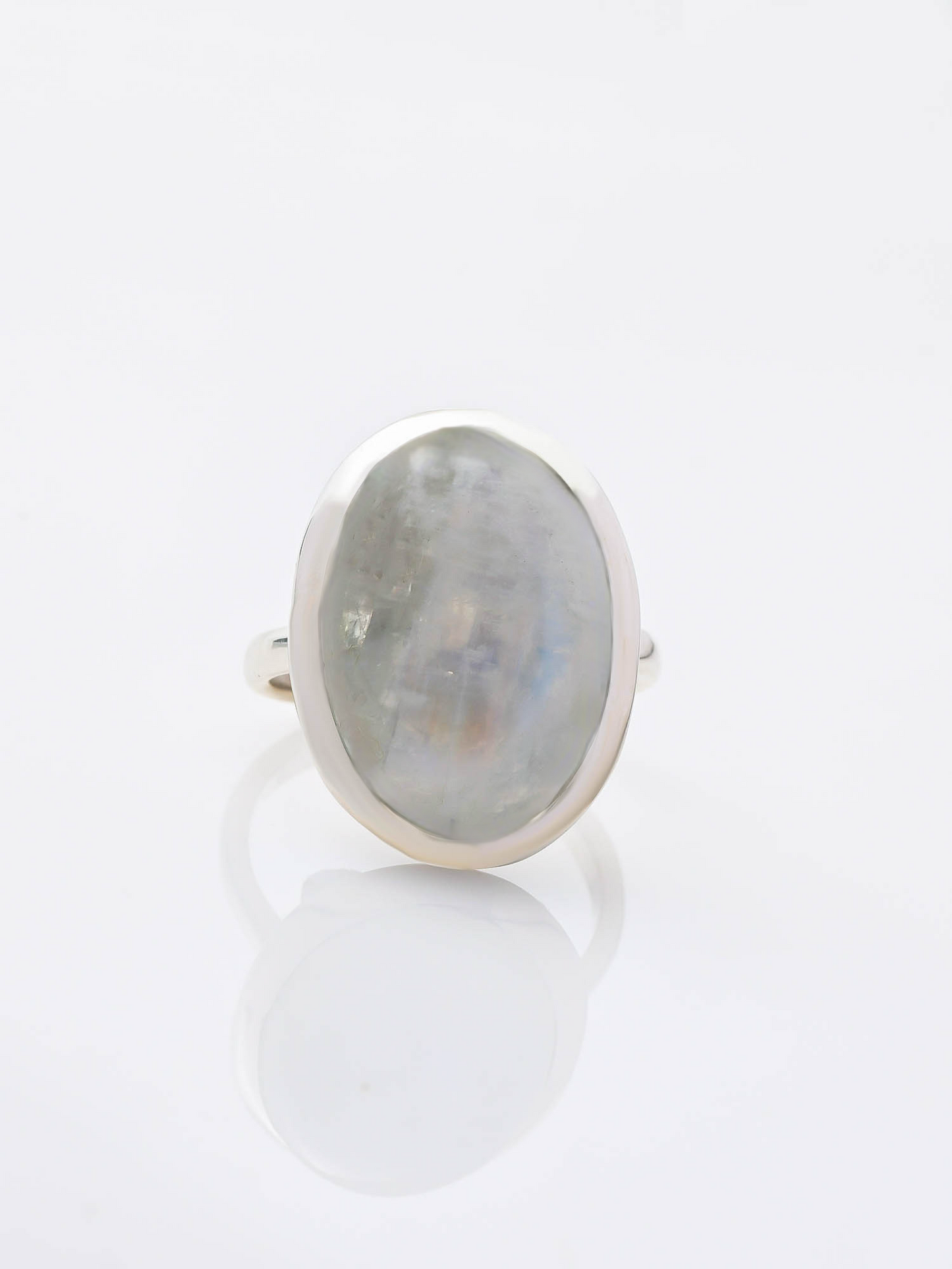 Classic Oval RAINBOW MOONSTONE