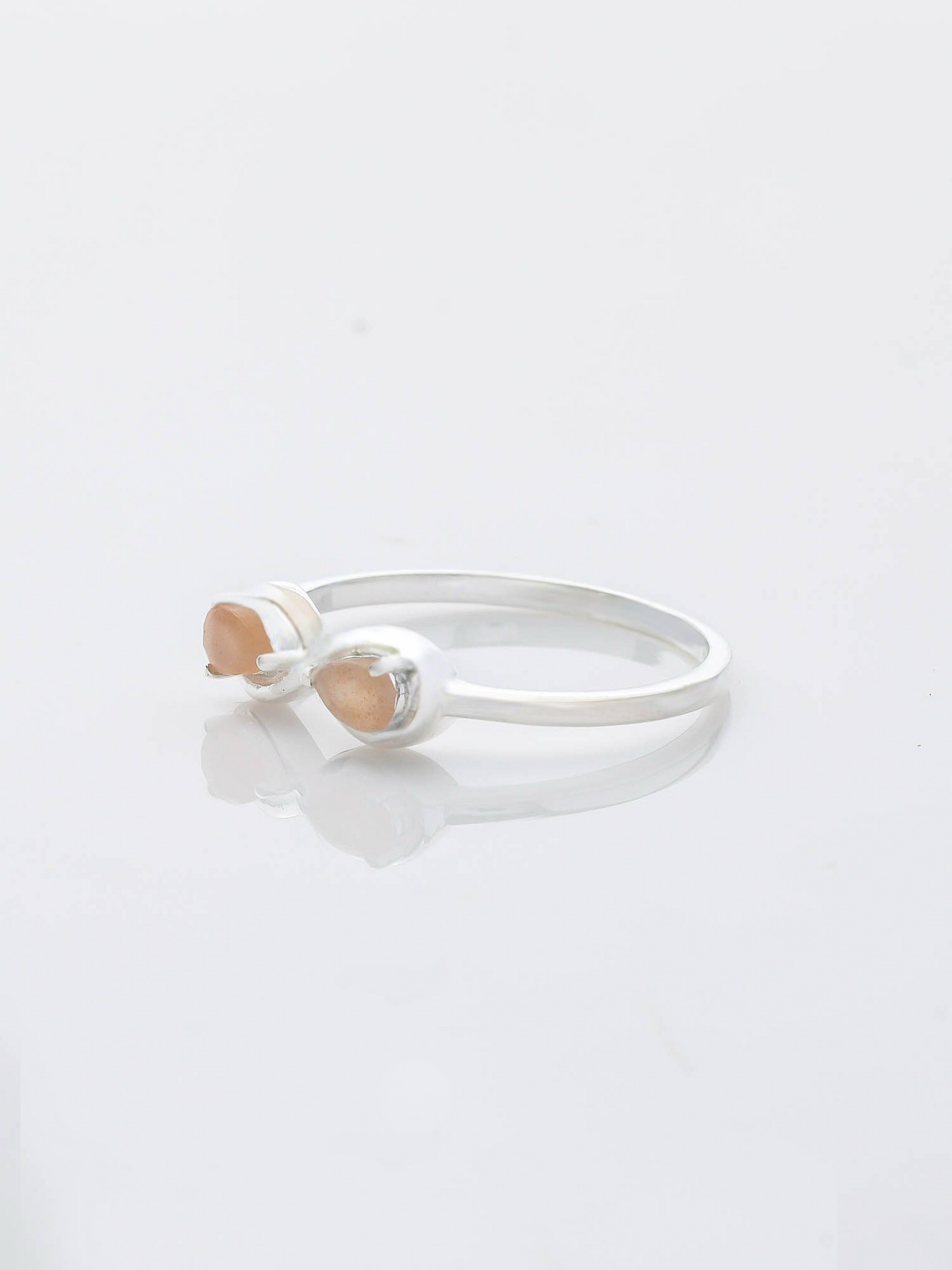 Infinity Charm PEACH MOONSTONE