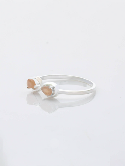 Infinity Charm PEACH MOONSTONE