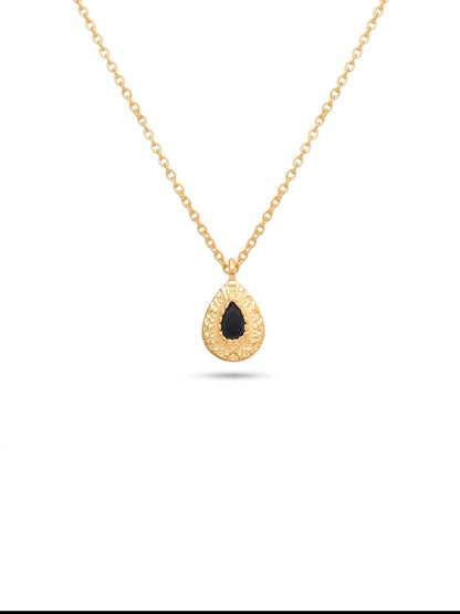 Golden Teardrop BLACK ONYX