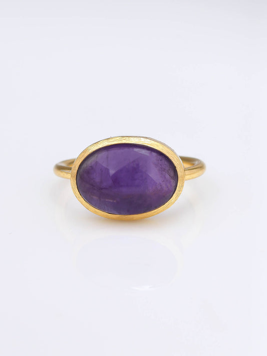 Serene Oval AMETHYST