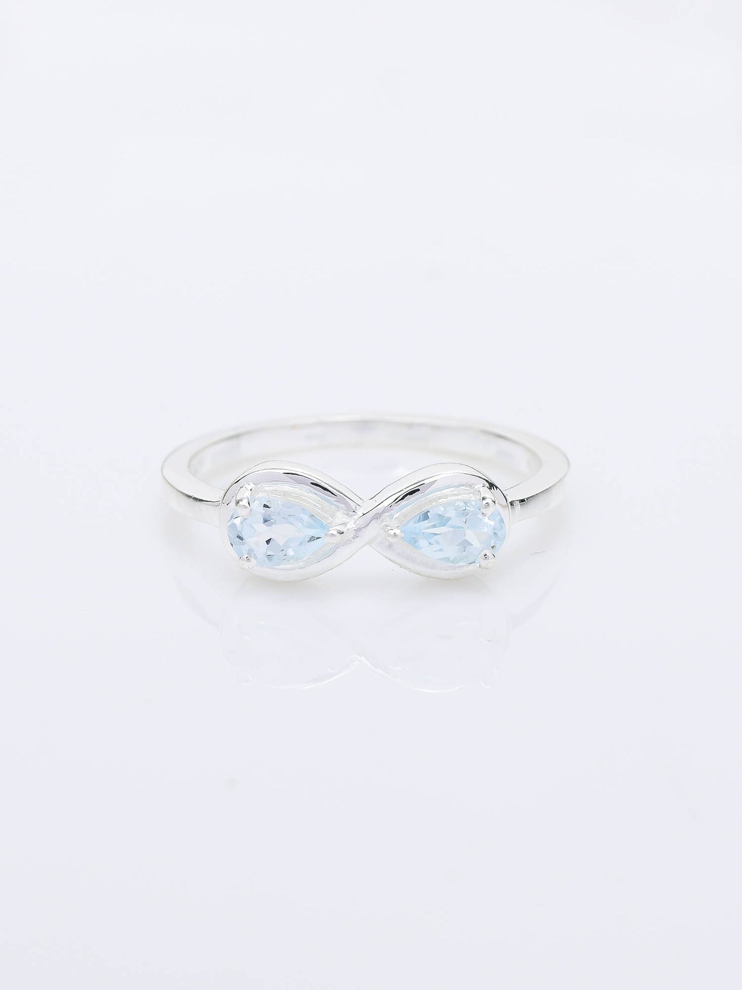 Infinity Charm BLUE TOPAZ