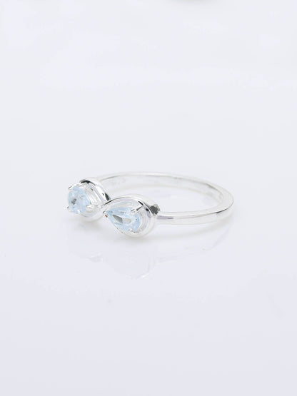 Infinity Charm BLUE TOPAZ